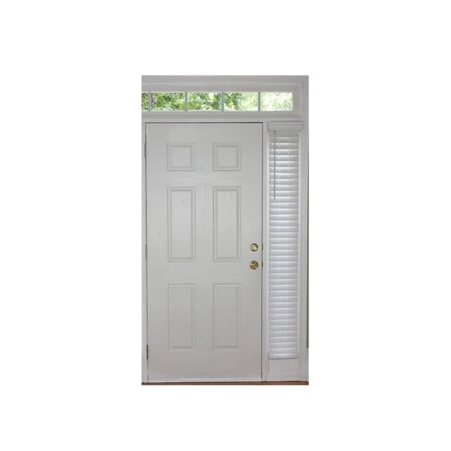 Persianas Allen + Roth Trim At Home, madera sintética blanca, 8.5 x 72 pulgadas
