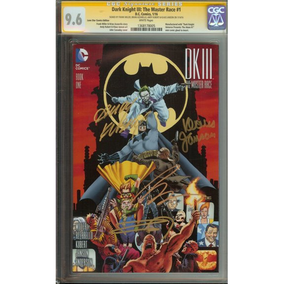 Dark Knight III: The Master Race #1 - CGC 9.6 Comic Book