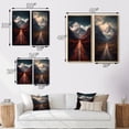 thumbnail image 4 of Designart "Endless Roads Through Misty Snowy Mountains III" Meadow Framed Wall Art Set Of 2 - Traditional Red Framed Wall Art Set Of 2, 4 of 6