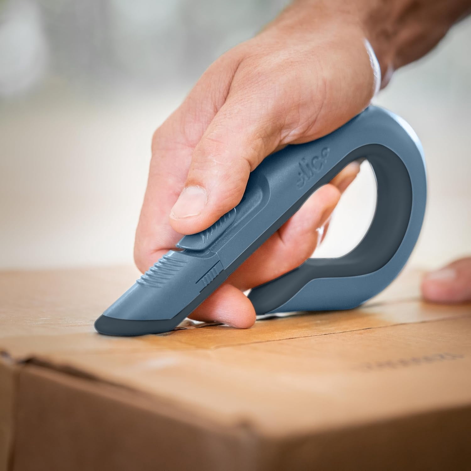 Box Cutter, Heavy Duty Utility Knife, Safe Ceramic Blade Lasting 11x Longer than Metal, Slate, 1 Pack