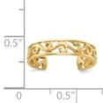 thumbnail image 3 of 14k Polished and Diamond-cut Toe Ring Size, 3 of 3