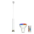 thumbnail image 1 of FSLiving Lampe sur Rail Linéaire de Type H, Télécommande de Projecteur DEL Réglable et Ciblée, Ampoule Minuterie GU10 RVB Blanche à Changement de Couleur, Mini Lumières Montées sur Rail pour Cuisine, Vitrine, Salle à Manger, Blanc, 1 of 8