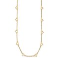 thumbnail image 5 of DewberryDiamonds 14k Yellow Gold Polished Open Hearts Link Chain  Station Necklace (Weight : 2.27 G, Length : 18 in, Width : 7.7 mm), 5 of 6