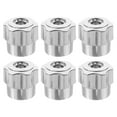 thumbnail image 1 of Shisuyan Silver Faucet Handle Minimalist Design For Residential Use 6Pcs, 1 of 8