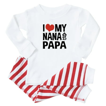 

CafePress - I Love My Nana And Papa - Toddler Long Sleeve Pajama set