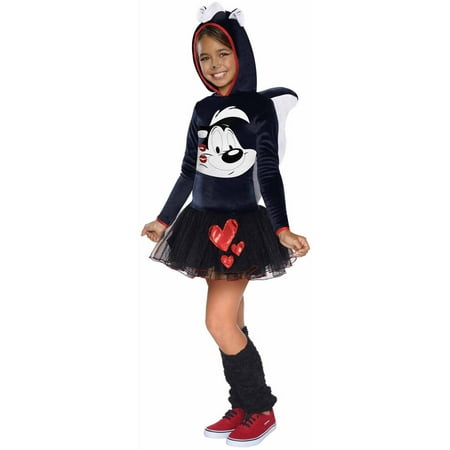 Looney Tunes Pepe Le Pew Hooded Child Halloween Costume