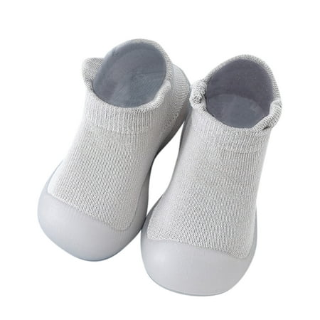 

Yinguo Toddler Kids Baby Boys Girls Shoes Solid Ruffled Soft Soles First Walkers Antislip Shoes Prewalker Sneaker Grey 24