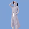 thumbnail image 6 of UV Protection Shirts for Women Sun Protection Shirt Women's Lightweight Breathable Sun Jacket for Cycling Camping Outdoor Activities with Zipper and Long Visor Ideal for Spring and Autumn, 6 of 10