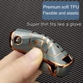 thumbnail image 3 of Key Fob Cover Compatible with Fit for Chevy Equinox Camaro Cruze Malibu Sonic Buick Terrain Keychain Case Holder Protector,5 Buttons Gray, 3 of 7