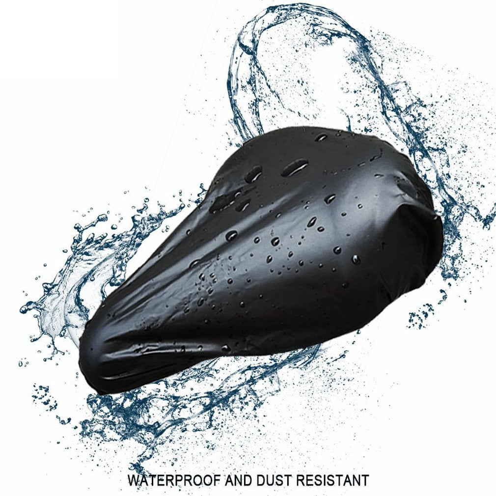 Bicycle Saddle Waterproof Cover Bicycle Seat Cushion Pvc Black