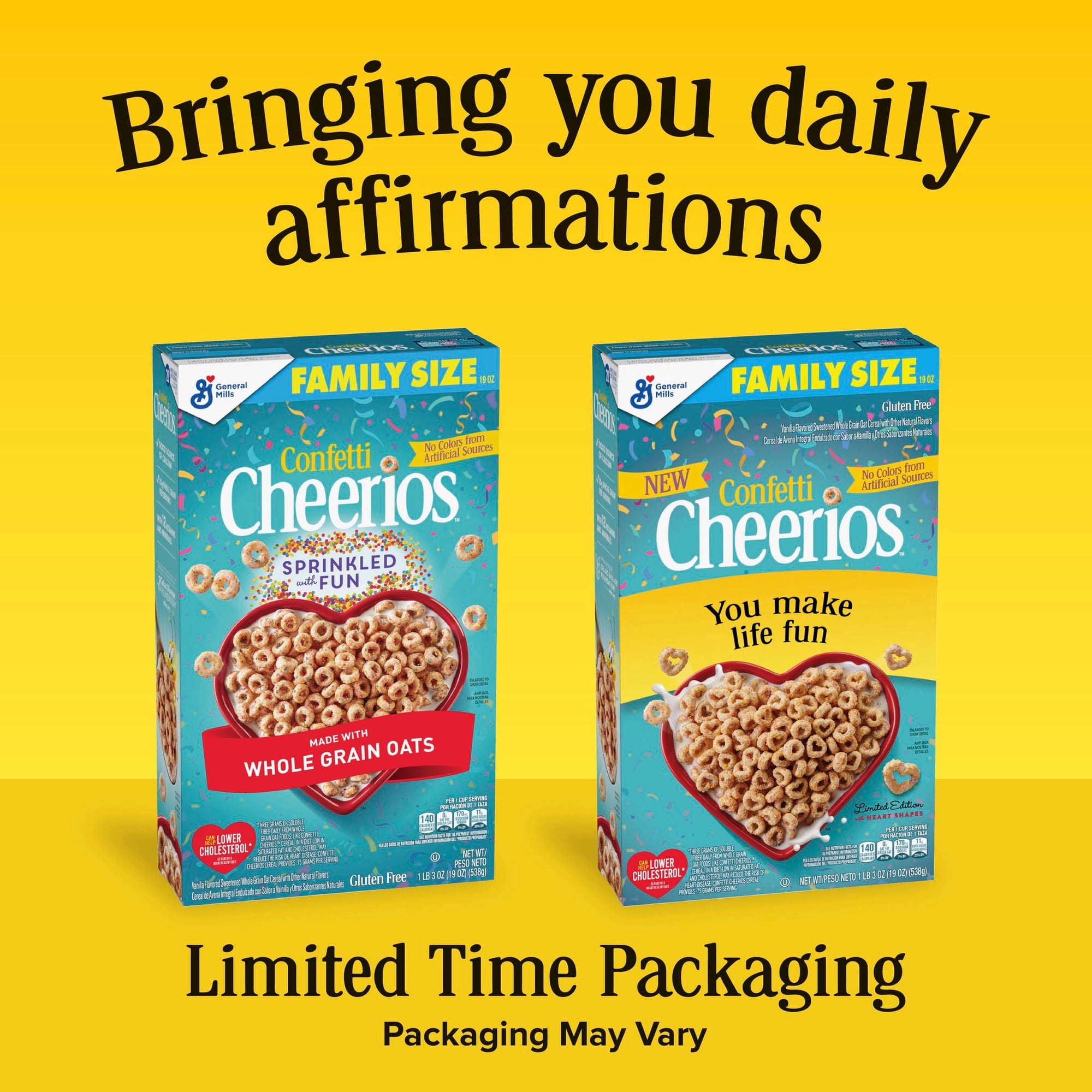 Confetti Cheerios Breakfast Cereal, Gluten Free, Made with Whole Grain
