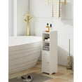 thumbnail image 3 of Bathroom Storage Cabinet,Corner Floor Cabinet with Doors and Adjustable Shelf for Small Spaces,White, 3 of 8