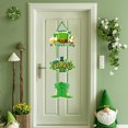 thumbnail image 5 of PEONAVET St. Patrick's Day Door Sign, Hanging Happy St. Patrick's Day Door Ornament Green Shamrock Door Decor for Home Holiday Party Decor, 5 of 6