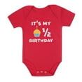 thumbnail image 1 of Tstars Boys Unisex Birthday Gift for 1/2 Year Old Birthday Gifts for Baby Boy it's My Half Birthday Outfit for Baby 1/2 Gift B Day Birthday Party Baby Bodysuit, 1 of 6