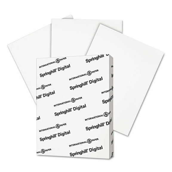 International Paper Digital Vellum Bristol White Cover 8.5 x 11 250/Pack 016000