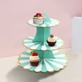 thumbnail image 4 of Giunmcul Online Shopping Three Tier Paper Foil Cake Stand Children Adult Birthday Party Event Anniversary Celebration Cake Stand, 4 of 5