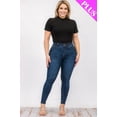 thumbnail image 2 of Plus Size Ribbed Short Sleeve Bodysuit, 2 of 5