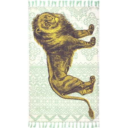 Nittany Lions Rug - nuLOOM Thomas Paul Flatweave Lion Tassel Area Rug or Runner