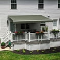 thumbnail image 6 of Awntech 12 Ft Maui Left Motorized Heavy Duty Patio Retractable Awning (144in x 9.25in x 120in), Sage, 6 of 6