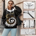 thumbnail image 6 of Renewold Piano Musical Notes Womens Full Zip Hooded Sweatshirts Hoodies Pullover Jackets Drop Shoulder Long Sleeve Y2K Athletic Jackets Top Sweatshirt Hoodie Winter Fall Preppy Clothes, XL, 6 of 7