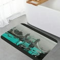 thumbnail image 3 of Aristuring Bridge Boats Cityscape Flannel Floor Mat Rectangle Soft Anti-Slip Carpet 16x24in, 3 of 8