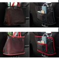 thumbnail image 2 of Bolsa de red de malla elástica entre el bolsillo del soporte del almacenamiento del equipaje del organizador del asiento del coche, 2 of 4