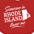 thumbnail image 4 of Inktastic Someone in Rhode Island Loves Me Boys or Girls Baby Bib, 4 of 4