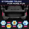 thumbnail image 3 of Joyracer 4WD 24 Volt Ride on Toys with 2 Seater & Remote Control, Kids Powered Vehicles w/ 4x100W Motors, 4 Wheels Spring Suspension, Bluetooth USB Music, Pink, 3 of 11