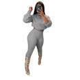 thumbnail image 4 of CN0193   European and American Women‘s High Elastic Solid Color Anti-Pilling Knitwear Sweater Set Two-Piece Set, 4 of 6