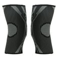 thumbnail image 2 of Un par de rodilleras deportivas de silicona antideslizante soporte de resorte tejido negro rodillera soporte para correr baloncesto XL YUNYI BRAND  Deportes, 2 of 8