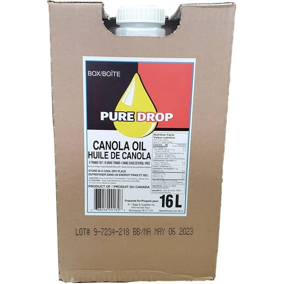 Pure Drop Canola Oil, 16 Liter