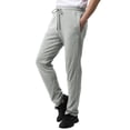 thumbnail image 2 of H2H Men's Casual Trousers Comfortable Fit Drawstring Beach Elastic Waist Straight Pants (CMBLP085), 2 of 5