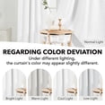 thumbnail image 2 of ZOPZO Room Darkening Thermal Insulated Curtains, Pure White, 42W x 95L Inch, Back Tab 2 Panels for Modern Home Decor, 2 of 5