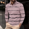 thumbnail image 1 of Blusa y camisa de manga larga con cuello vuelto para hombre, informal, con cuello vuelto, estampado, para fitness, deportiva, de manga larga, de poliéster, 1 of 5