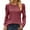 Watermelon Red, variant on mihongmao of the Day ! Womens Tops Long Sleeve Women's Long Sleeve Casual Round Neck Loose Pollover Shirt Tops Biouse, Navy L
