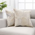 thumbnail image 4 of Pasargad Home Safari Geometric Silver Cowhide 17 Inch Decorative Throw Pillow, 4 of 4
