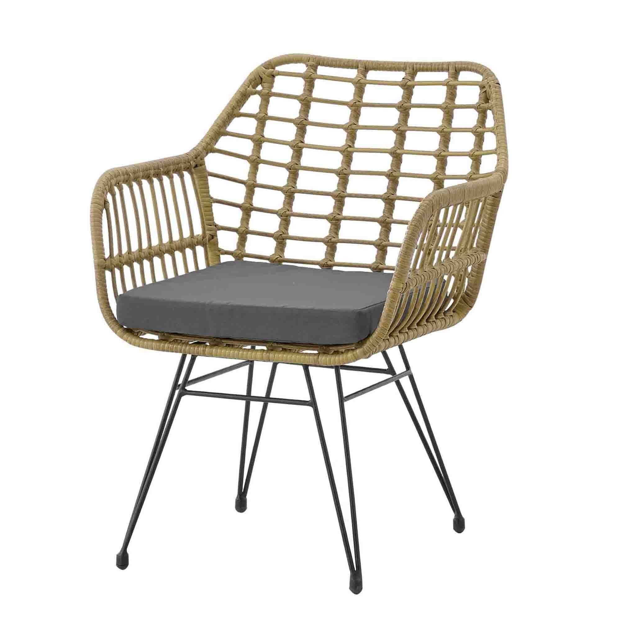 Aukfa 3 Pieces table set,Modern Rattan Coffee Chair Table Set,Outdoor Furniture Rattan Chair,Garden Set with Two Chair and One Table,Conversation Set - image 4 of 9