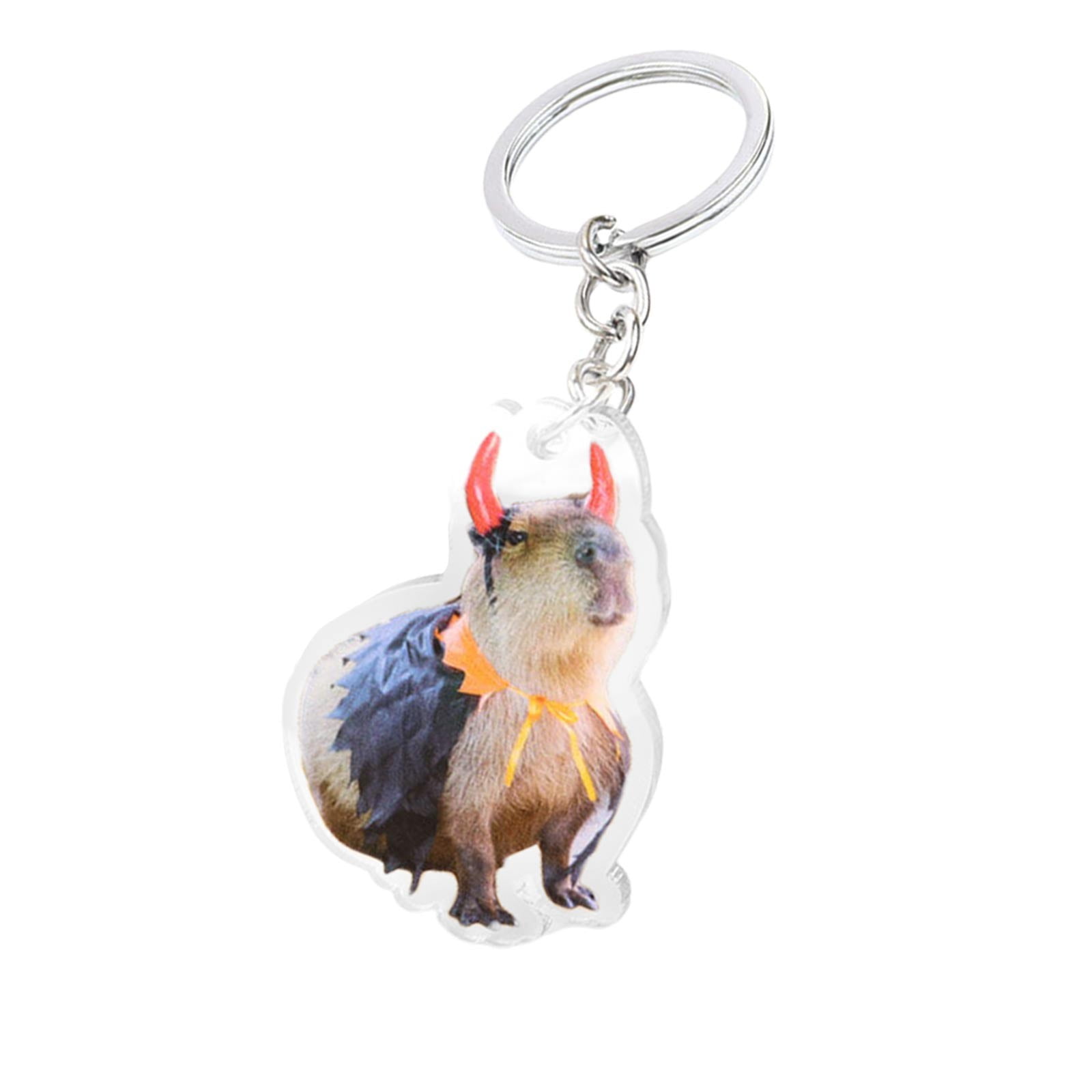 Funny Capybara Acrylic Keychain Cute Cartoon Animal Capybaras Key Chain for  Women Men Popular Purse Car Bag Key Accessories Gift - AliExpress