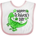 thumbnail image 3 of Inktastic Happy St. Patrick's Day Green Dinosaur Boys or Girls Baby Bib, 3 of 4