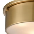 thumbnail image 3 of Atlas Lighting and Home 3-Light Flush Mount Ceiling Light Fixture - 14" - Satin Brass Finish, 3 of 4
