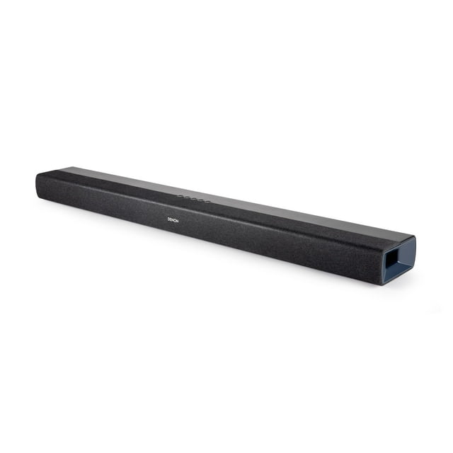 Barra de sonido Denon DHT-S218 (negra), 2.1 canales, audio 3D con Dolby Atmos, 2 subwoofers incorporados, controladores y tweeters de rango medio duales, HDMI 4K UHD con eARC, potenciador de diálogo,