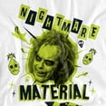 thumbnail image 2 of Beetlejuice Beetlejuice Nightmare Material Women's Loose T-Shirt, White, Large, 2 of 4