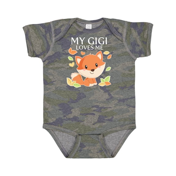 Inktastic My Gigi Loves Me- Little Fox Boys or Girls Baby Bodysuit