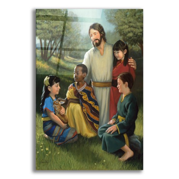 Epic Art 'Shepherd Of All' by David Lindsley, Acrylic Glass Wall Art, 16"x24"