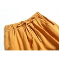 thumbnail image 4 of Aayomet Shorts For Women High Waisted Women Summer Linen Shorts Elastic High Waisted Shorts with Pockets,Yellow L, 4 of 5