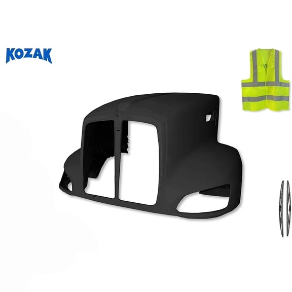 Compatible with T660 Fiberglass Custom Hood Ready for Painting (Kozak)