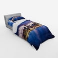 thumbnail image 2 of Ambesonne City Bedding Set 3 Pcs, Auckland in New Zealand, Twin XL, Navy Blue Pale Yellow, 2 of 2
