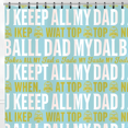 thumbnail image 1 of Playful Light Blue Shower Curtain with Text & Cartoon Illustrations - Fun Bathroom Decor, 1 of 4