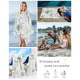 thumbnail image 5 of Sage Green Coastal Beach Towels Oversized Super Absorbent, Summer Beach Starfish Coral Nautical Lightweight Bath Towel Quick Dry Sets For Bathroom/Pool/Rv Camping/Beach Play/Gym Room/Picnic 23"x47", 5 of 8