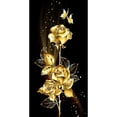 thumbnail image 1 of Juego Bordado Rosa Dorada Punto Cruz 11 Quilates (30x60cm), 1 of 9